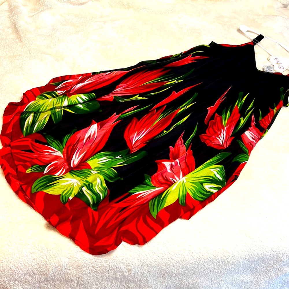 Black and Red Floral dress